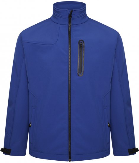 Kam Jeans KV132 Softshell Panelled Jacket Royal Blue - Casacos - Casacos Homem Tamanhos Grandes