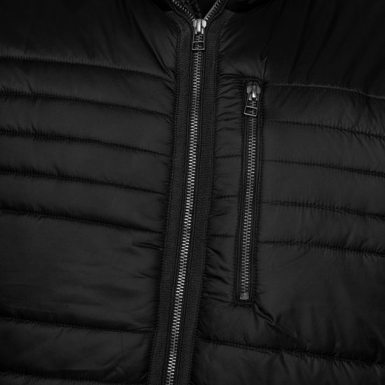 Kam Jeans KV142 Smart Lightweight Puffer Jacket Black - Casacos - Casacos Homem Tamanhos Grandes