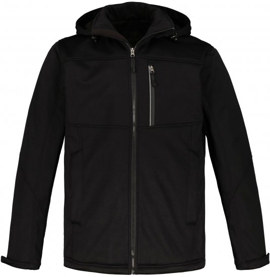 JP1880 Softshell Wind and Water Resistant Jacket Black TALL - TALL casacos - 