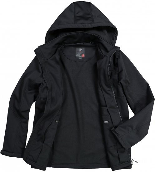 JP1880 Softshell Wind and Water Resistant Jacket Black TALL - TALL casacos - 