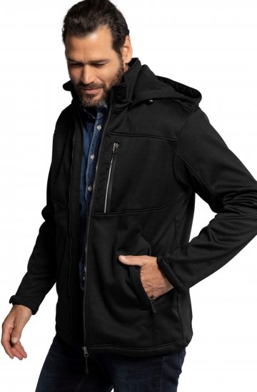 JP1880 Jacket Fleece Lined Softshell Black - Casacos - Casacos Homem Tamanhos Grandes