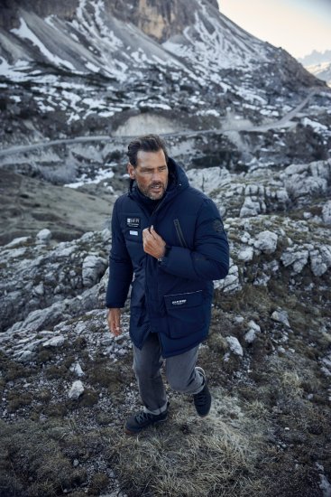 JAY-PI Warm Quilted Parka Dual Function, Wind and Water Repellant Navy - Casacos - Casacos Homem Tamanhos Grandes