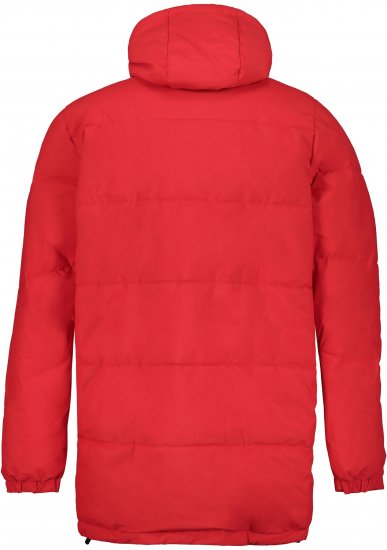 JAY-PI Warm Quilted Parka Dual Function Windproof and Water Repellent Red - Casacos - Casacos Homem Tamanhos Grandes