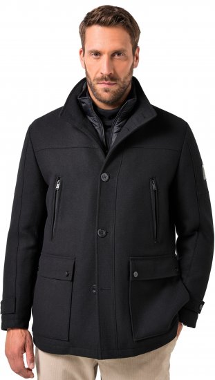 JP1880 Jacket Water-repellent Warm Black - Casacos - Casacos Homem Tamanhos Grandes