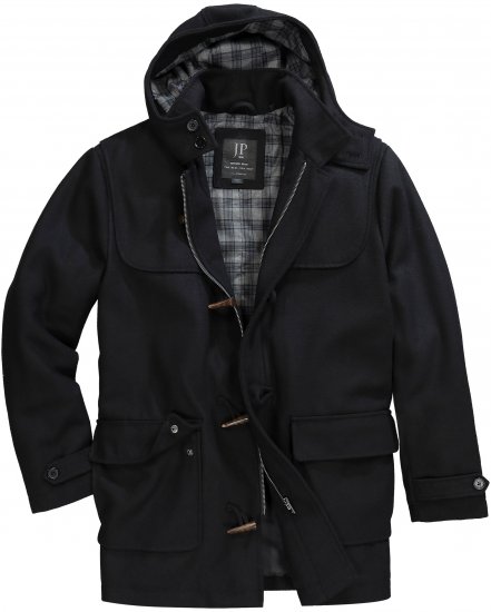 JP1880 Dufflecoat Water-repellent Black - Casacos - Casacos Homem Tamanhos Grandes