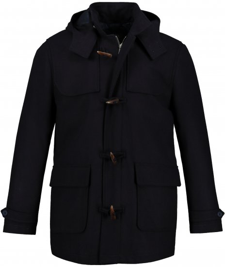 JP1880 Duffle Coat Water Repellent with Detachable Hood Navy - Casacos - Casacos Homem Tamanhos Grandes