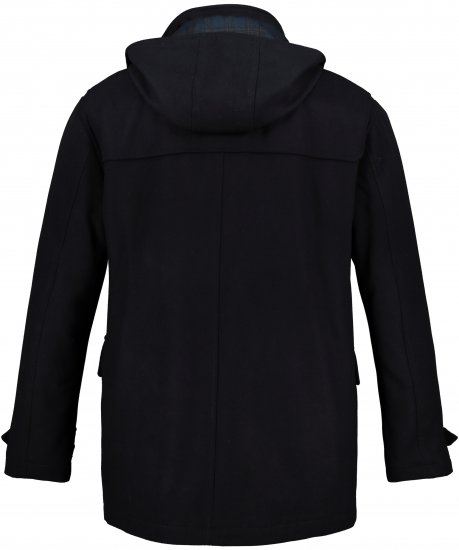 JP1880 Duffle Coat Water Repellent with Detachable Hood Navy - Casacos - Casacos Homem Tamanhos Grandes