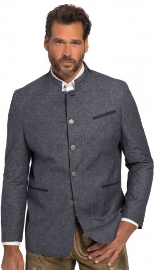 JP1880 Traditional Jacket Linen Blend Navy - Casacos - Casacos Homem Tamanhos Grandes