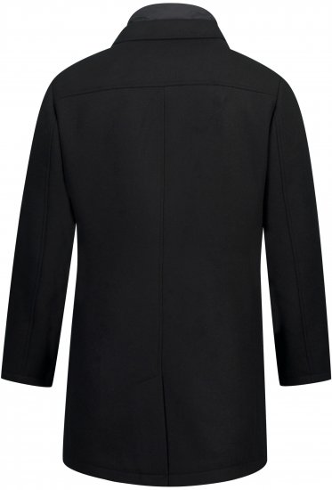 JP1880 Coat Wool Blend Quilted Black - Casacos - Casacos Homem Tamanhos Grandes