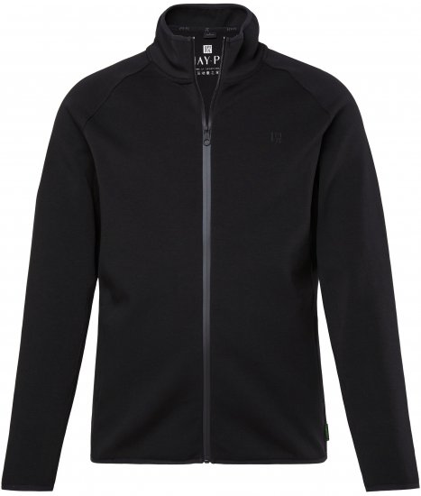 JAY-PI FLEXNAMIC® Golf Sweat Jacket with Zipper Black - Sweatshirts & hoodies - Sweatshirt & Camisolas com Capuz tamanhos grandes