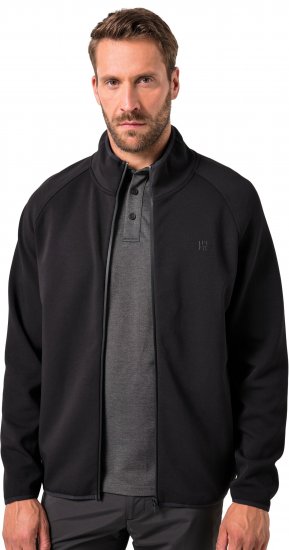 JAY-PI FLEXNAMIC® Golf Sweat Jacket with Zipper Black - Sweatshirts & hoodies - Sweatshirt & Camisolas com Capuz tamanhos grandes