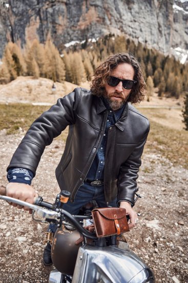 JP1880 Leather Jacket Soft Lamb Nappa Dark Brown - Casacos - Casacos Homem Tamanhos Grandes