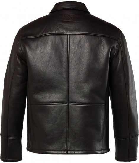 JP1880 Leather Jacket Soft Lamb Nappa Dark Brown - Casacos - Casacos Homem Tamanhos Grandes