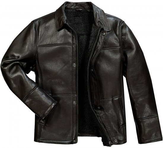 JP1880 Leather Jacket Soft Lamb Nappa Dark Brown - Casacos - Casacos Homem Tamanhos Grandes