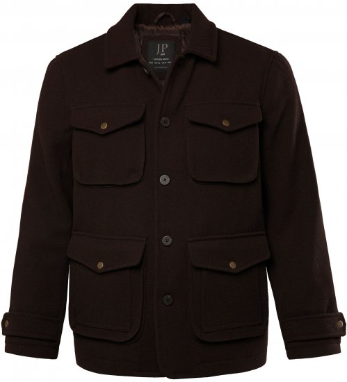 JP1880 Field Jacket Dark Brown - Casacos - Casacos Homem Tamanhos Grandes