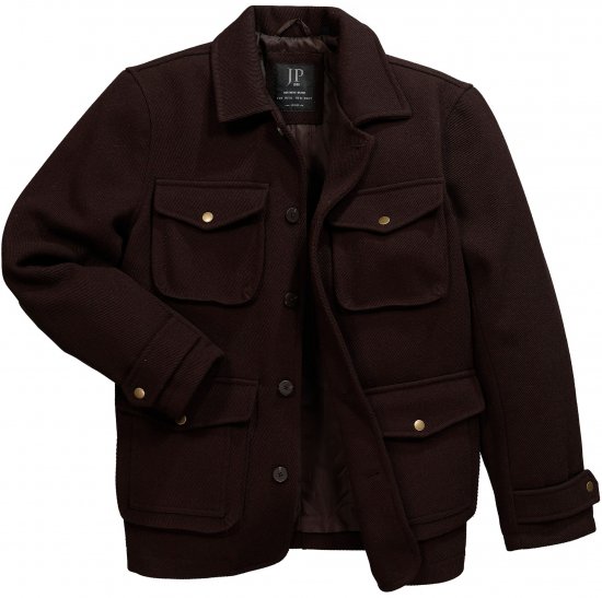 JP1880 Field Jacket Dark Brown - Casacos - Casacos Homem Tamanhos Grandes