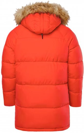 JP1880 Parka Quilted Faux Fur Hood Red - Casacos - Casacos Homem Tamanhos Grandes