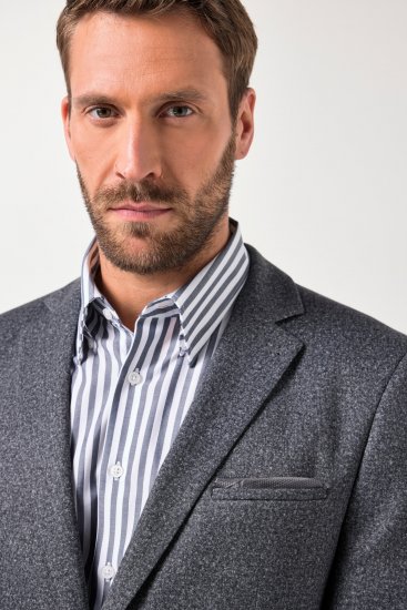 JP1880 Jacket Business Donegal Graphite Grey - Casacos - Casacos Homem Tamanhos Grandes