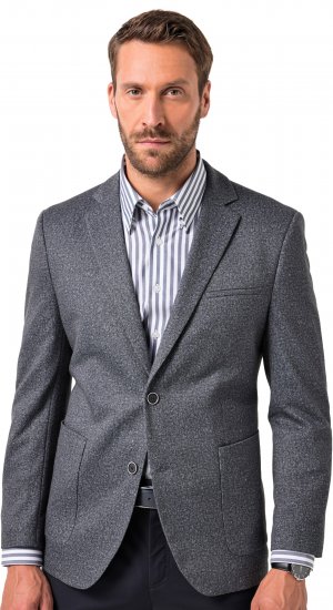 JP1880 Jacket Business Donegal Graphite Grey - Casacos - Casacos Homem Tamanhos Grandes
