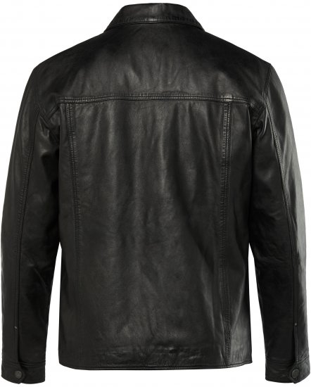 JP1880 Leather Jacket Finest Lamb Nappa Black - Casacos - Casacos Homem Tamanhos Grandes