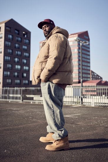 STHUGE Jacket Puffer With Warm Quilting Beige - Casacos - Casacos Homem Tamanhos Grandes