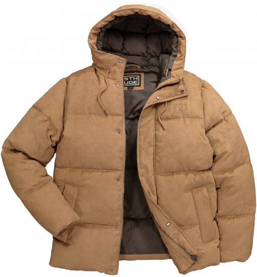 STHUGE Jacket Puffer With Warm Quilting Beige - Casacos - Casacos Homem Tamanhos Grandes