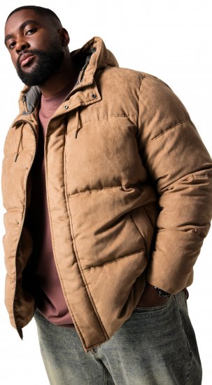 STHUGE Jacket Puffer With Warm Quilting Beige - Casacos - Casacos Homem Tamanhos Grandes