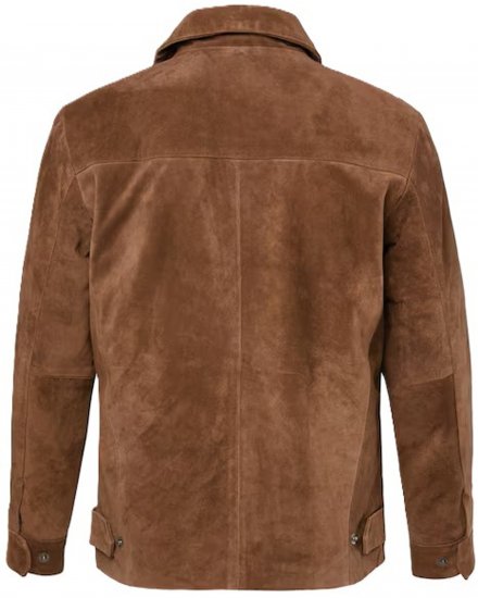 JP1880 Leather Jacket Genuine Cowhide Brown - Casacos - Casacos Homem Tamanhos Grandes