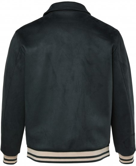 JP1880 Blouson Velour with Chest Embroidery Dark Green - Casacos - Casacos Homem Tamanhos Grandes