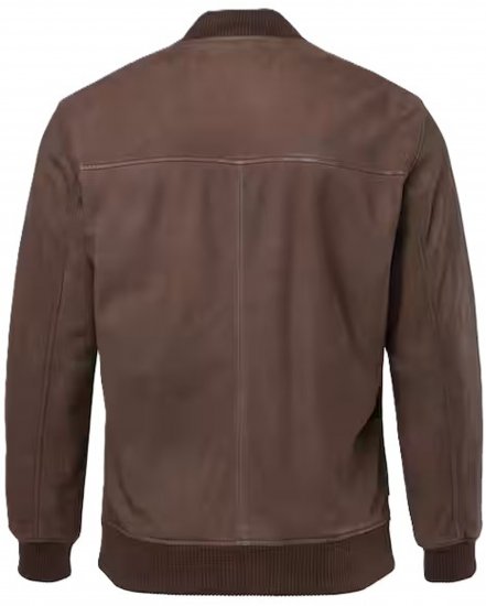 JP1880 Jacket Buffed Nubuck Lamb Leather Brown - Casacos - Casacos Homem Tamanhos Grandes