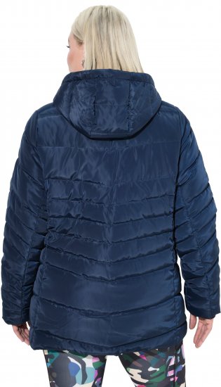 Ulla Popken Quilted Water Repellent Jacket Navy Blue - Casacos & jaquetas - 