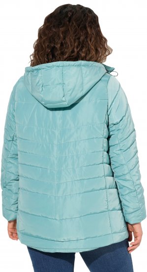Ulla Popken Quilted Water Repellent Jacket Soft Turquoise - Jaquetas - 