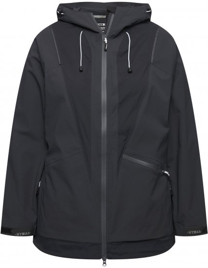 Ulla Popken Functional Reflective Waterproof Jacket Black - Jaquetas - 