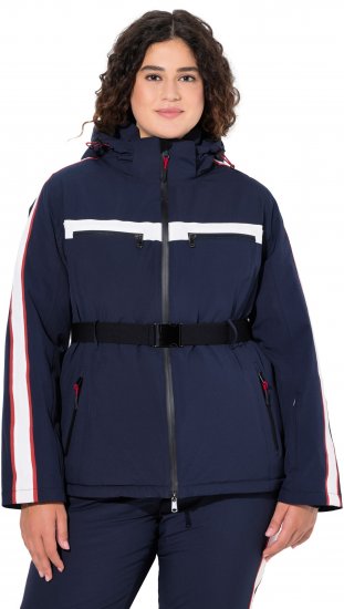 Ulla Popken Triple Function Racing Stripe Jacket Navy - Jaquetas - 