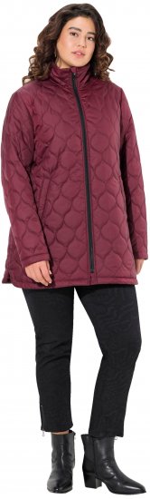Ulla Popken HYPRAR Water-Repellent Quilted Jacket Wine Red - Jaquetas - 