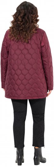 Ulla Popken HYPRAR Water-Repellent Quilted Jacket Wine Red - Jaquetas - 