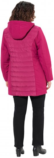 Ulla Popken HYPRAR Mixed Texture Water-Repellent Jacket Ruby - Jaquetas - 