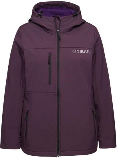 Ulla Popken HYPRAR Softshell Fleece Lined Jacket Dark Blackberry - Cintos de mulher - 