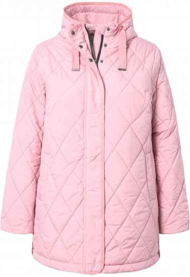 Ulla Popken HYPRAR Quilted Water-Repellent Jacket Soft Dusty Rose - Jaquetas - 