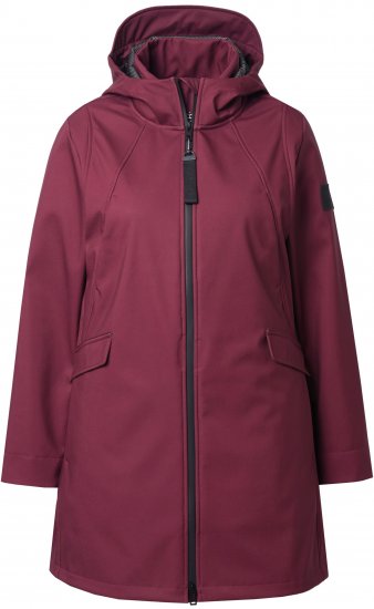 Ulla Popken HYPRAR Water Repellent Softshell Jacket Cherry - Jaquetas - 