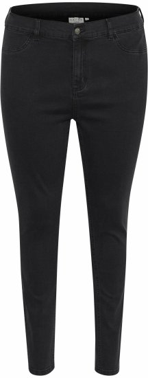 Kaffe Curve Laurina Jeans Ganga preta lavada - Jeans & Calças Femininas em Tamanhos Grandes – Plus Size - 