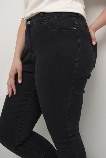 Kaffe Curve Laurina Jeans Ganga preta lavada - Jeans & Calças Femininas em Tamanhos Grandes – Plus Size - 
