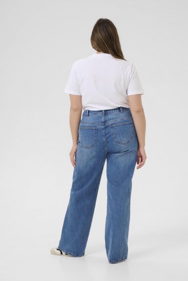 Kaffe Curve Leoana Jeans largos e compridos Azul vintage - Jeans & Calças Femininas em Tamanhos Grandes – Plus Size - 