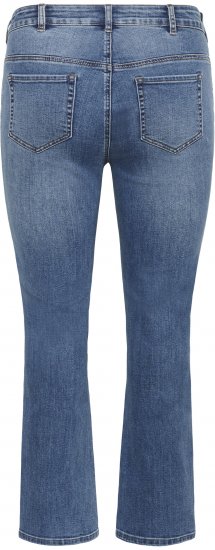 Kaffe Curve Dina Jeans direitos de comprimento normal Azul - Jeans & Calças Femininas em Tamanhos Grandes – Plus Size - 