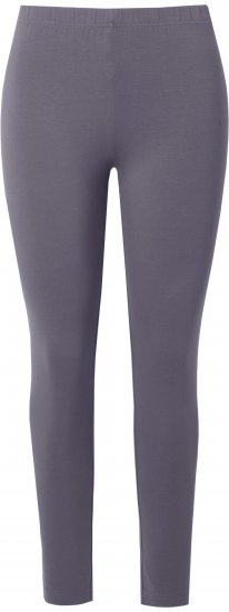 Ulla Popken Basic Stretch Knit Ankle Length Leggings Dark Grey - Jeans & Calças Femininas em Tamanhos Grandes – Plus Size - 