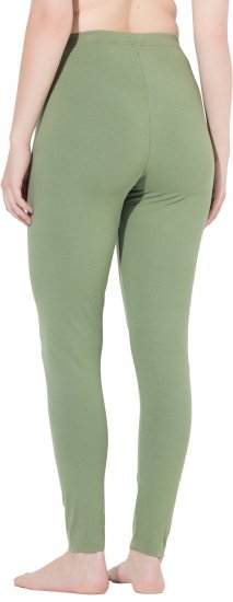 Ulla Popken Basic Stretch Knit Ankle Length Leggings Olive - Jeans & Calças Femininas em Tamanhos Grandes – Plus Size - 