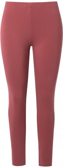 Ulla Popken Basic Stretch Knit Ankle Length Leggings Brick Red - Jeans & Calças Femininas em Tamanhos Grandes – Plus Size - 