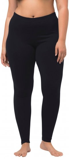 Ulla Popken Basic Stretch Knit Ankle Length Leggings Navy - Jeans & Calças Femininas em Tamanhos Grandes – Plus Size - 