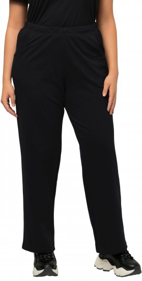 Ulla Popken Pull On Knit Straight Leg Pocket Pants Black - ROUPA PARA MULHER 40-66 - 