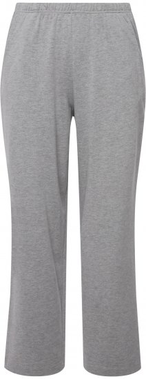 Ulla Popken Pull On Knit Straight Leg Pocket Pants Light Grey Melange - Jeans & Calças Femininas em Tamanhos Grandes – Plus Size - 